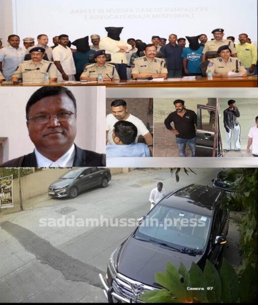 Hyderabad Advocate Khaja Moizuddin Murder Case: Congress Leader Aur Beta Samet 7 Aroopi Girftar